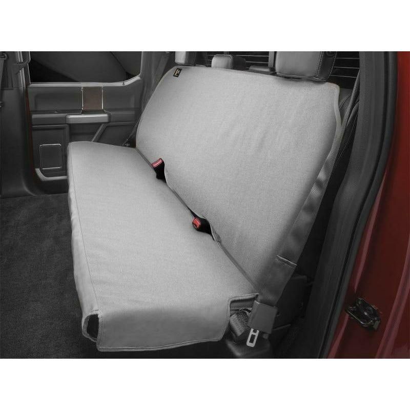 WeatherTech 05-10 Dodge RAM 1500 / 07-10 Ford F-250 / 04-15 Nissan Titan Gray Rear Seat Protector - SMINKpower Performance Parts WETDE2030GY WeatherTech