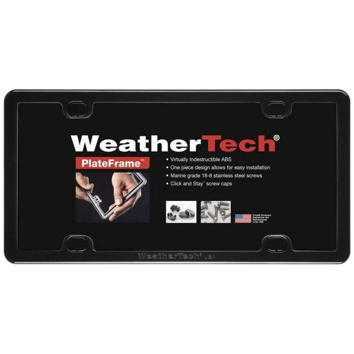 WeatherTech License Plate Frame Kit - Black - SMINKpower Performance Parts WET61020 WeatherTech