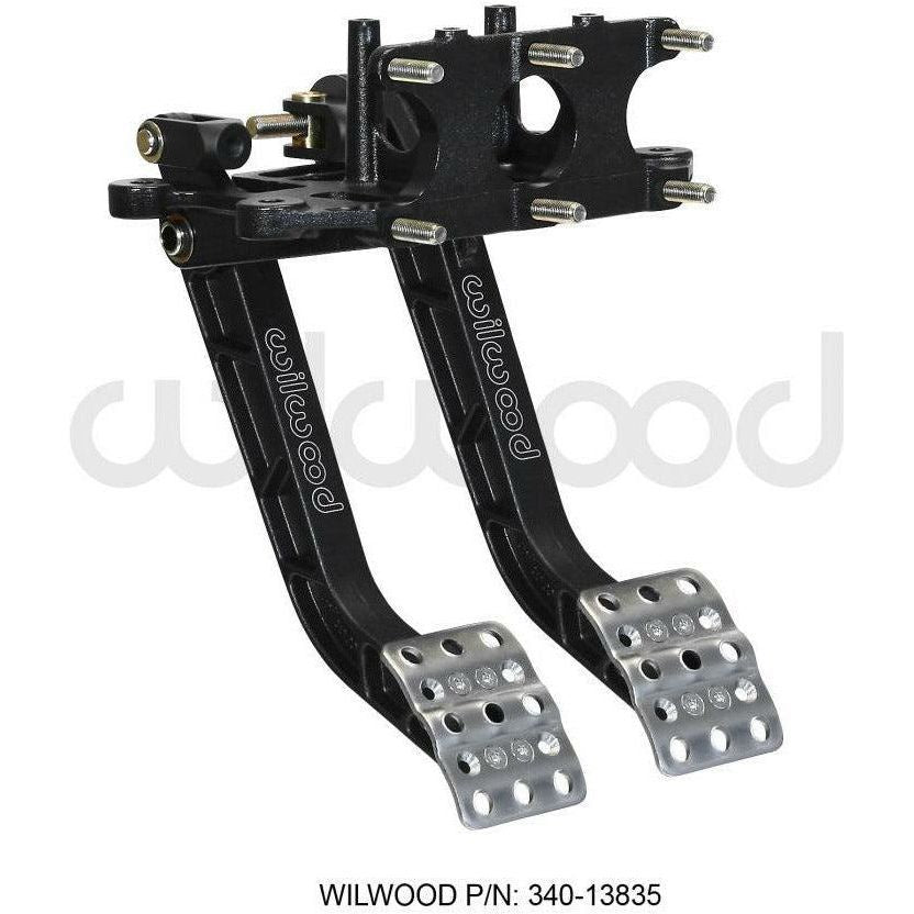 Wilwood Adjustable Dual Pedal - Brake / Clutch - Rev. Swing Mount - 5.1:1 - SMINKpower Performance Parts WIL340-13835 Wilwood