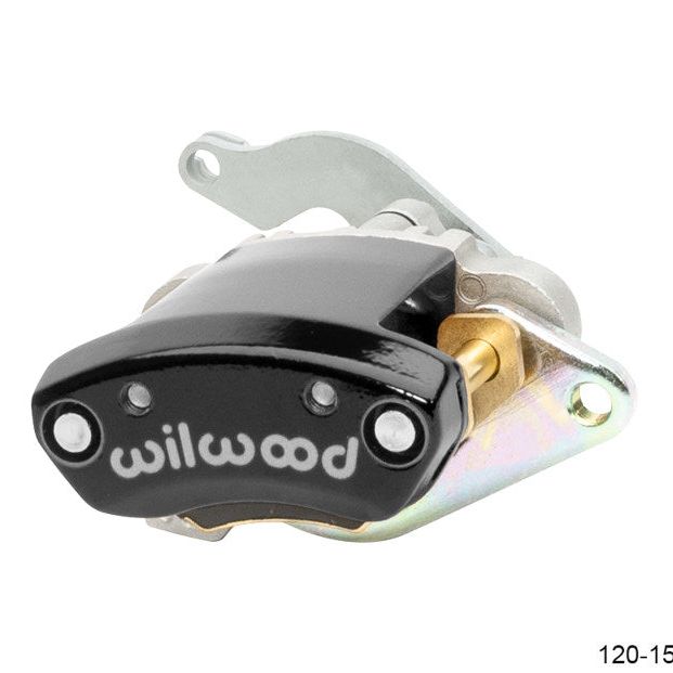 Wilwood Caliper - MC4 Mechanical Left Hand - Black 1.19in Piston 1.10in Rotor - Black-Brake Calipers - Perf-Wilwood-WIL120-15485-BK-SMINKpower Performance Parts