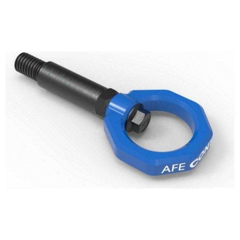 aFe Control Front Tow Hook Blue BMW F-Chassis 2/3/4/M - SMINKpower Performance Parts AFE450-502001-L aFe