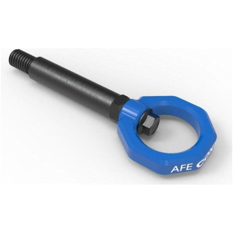 aFe Control Rear Tow Hook Blue BMW F-Chassis 2/3/4/M - SMINKpower Performance Parts AFE450-502002-L aFe