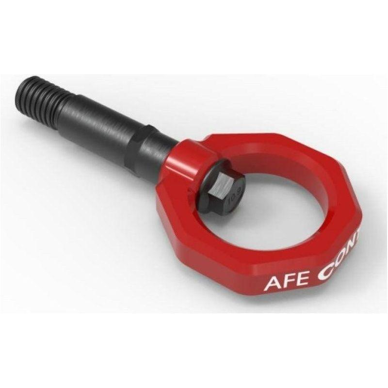 aFe Control Rear Tow Hook Red 20-21 Toyota GR Supra (A90) - SMINKpower Performance Parts AFE450-721002-R aFe
