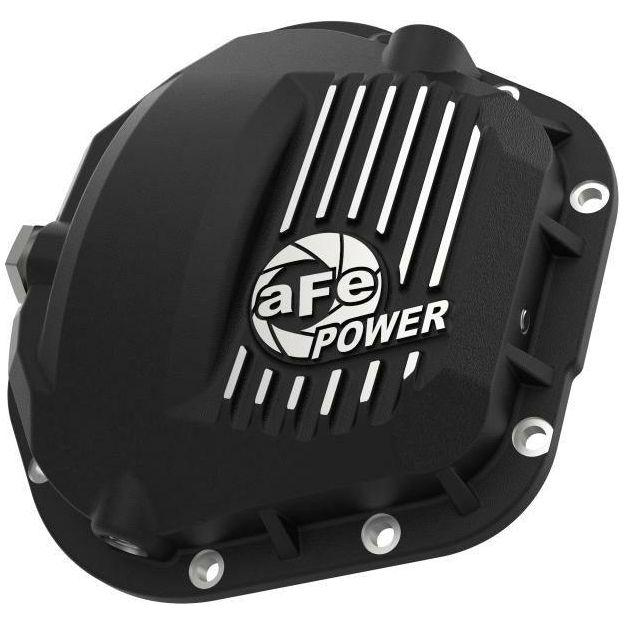 aFe Pro Series Dana 60 Front Differential Cover Black w/ Machined Fins 17-20 Ford Trucks (Dana 60) - SMINKpower Performance Parts AFE46-71100B aFe