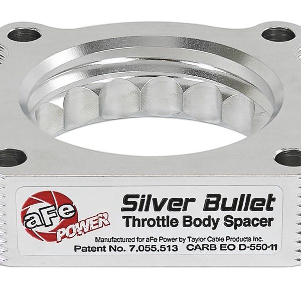aFe Silver Bullet Throttle Body Spacers TBS Toyota Tacoma 05-11 V6-4.0L-Throttle Body Spacers-aFe-AFE46-38002-SMINKpower Performance Parts