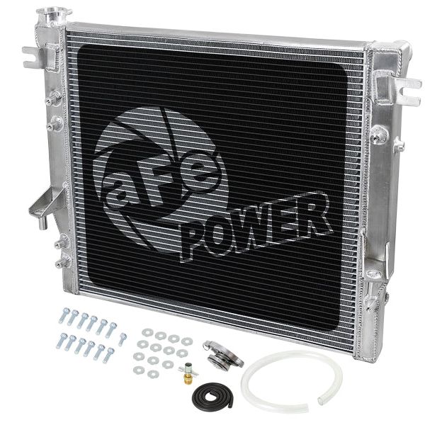 aFe BladeRunner Street Series Tube & Fin Aluminum Radiator 07-18 Jeep Wrangler (JK) V6-3.6L/3.8L-Radiators-aFe-AFE46-52001-SMINKpower Performance Parts