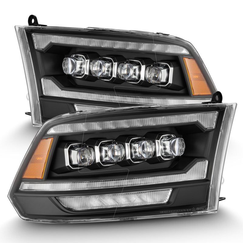AlphaRex 09-18 Ram 2500 NOVA LED Proj Headlights Plank Style Chrome w/Activ Light/Seq Signal/DRL-Headlights-AlphaRex-ARX880556-SMINKpower Performance Parts
