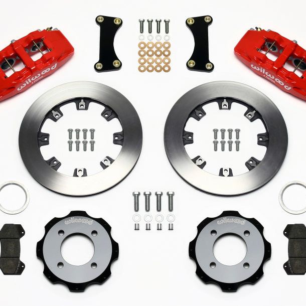 Wilwood Dynapro 6 Front Hat Kit 12.19in Red 2011 Fiesta-Big Brake Kits-Wilwood-WIL140-11899-R-SMINKpower Performance Parts