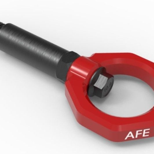 aFe Control Front Tow Hook Red 20-21 Toyota GR Supra (A90)-Other Body Components-aFe-AFE450-721001-R-SMINKpower Performance Parts