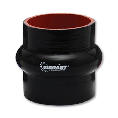 Vibrant 4 Ply Reinforced Silicone Hump Hose Connector - 3in I.D. x 3in long (BLACK)-Silicone Couplers & Hoses-Vibrant-VIB2734-SMINKpower Performance Parts