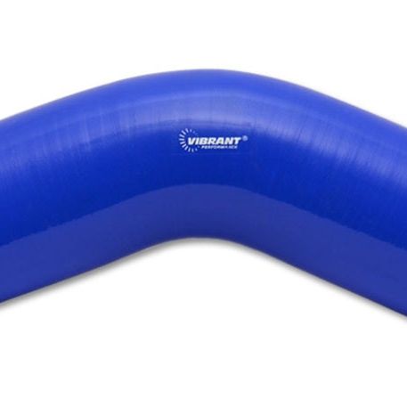 Vibrant 4 Ply Reinforced Silicone Elbow Connector - 4in I.D. - 45 deg. Elbow (BLUE)-Silicone Couplers & Hoses-Vibrant-VIB2756B-SMINKpower Performance Parts