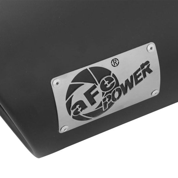 aFe POWER MACH Force-Xp 5in 304 Stainless Steel Exhaust Tip 5In x 7Out x15Lin Bolt-On Right-Blk