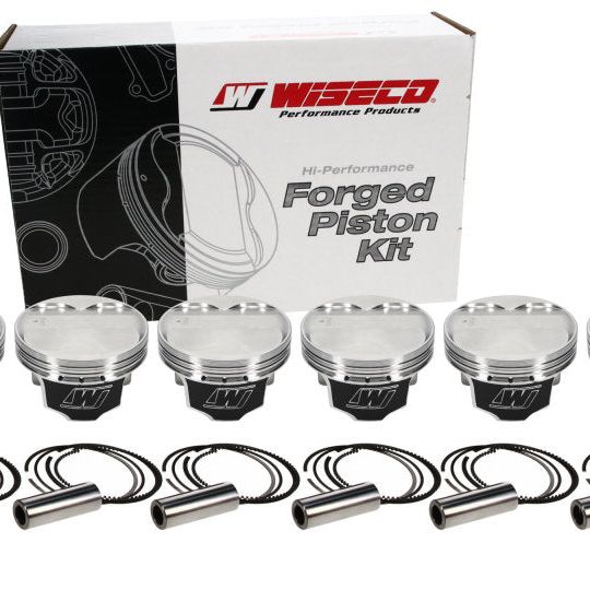 Wiseco Nissan 04 350Z VQ35 4v Domed +7cc 96mm Piston Shelf Stock Kit-Piston Sets - Forged - 6cyl-Wiseco-WISK606M96-SMINKpower Performance Parts