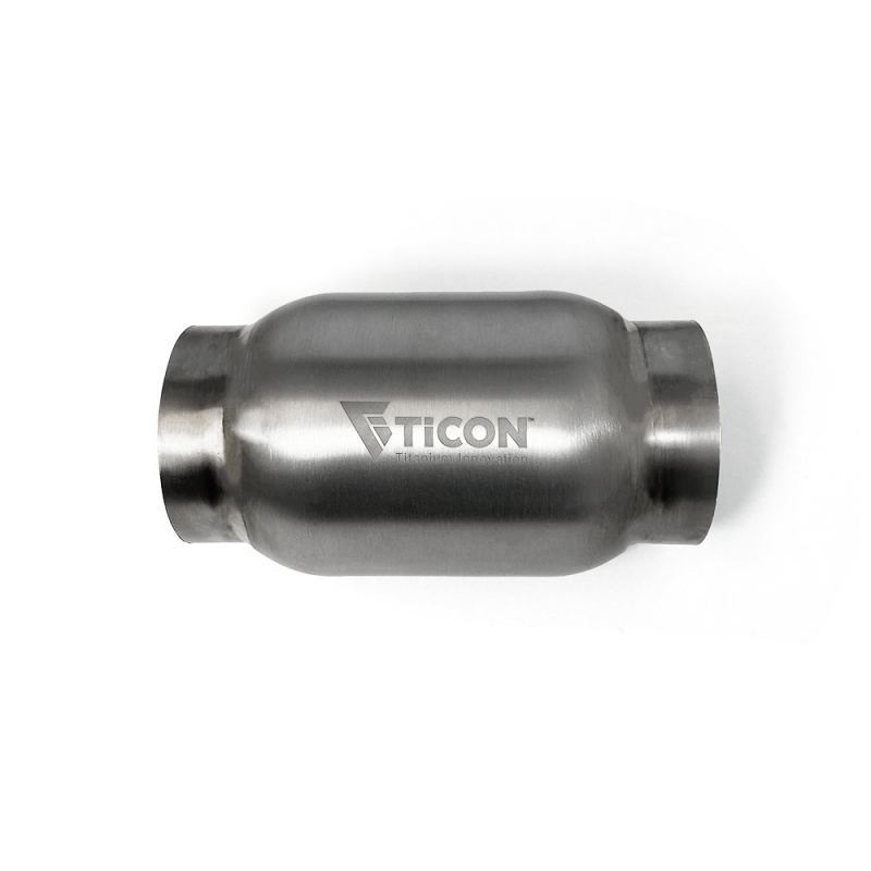 Ticon Industries 4in Body x 7in Length 3in Inlet/Outlet Titanium Bullet Resonator-Resonators-Ticon-TIC115-07613-0005-SMINKpower Performance Parts