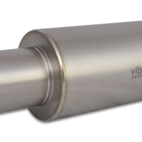 Vibrant Titanium Muffler w/Straight Cut Natural Tip 3in. Inlet / 3in. Outlet-Muffler-Vibrant-VIB17563-SMINKpower Performance Parts