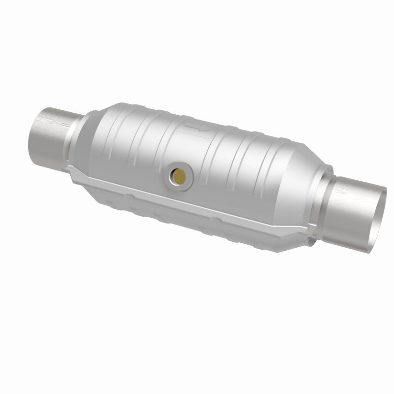 MagnaFlow Conv Univ 2.5in Inlet/Outlet Center/Center Round 11in Body L x 5.125in W x 15in Overall L-Catalytic Converter Universal-Magnaflow-MAG51356-SMINKpower Performance Parts