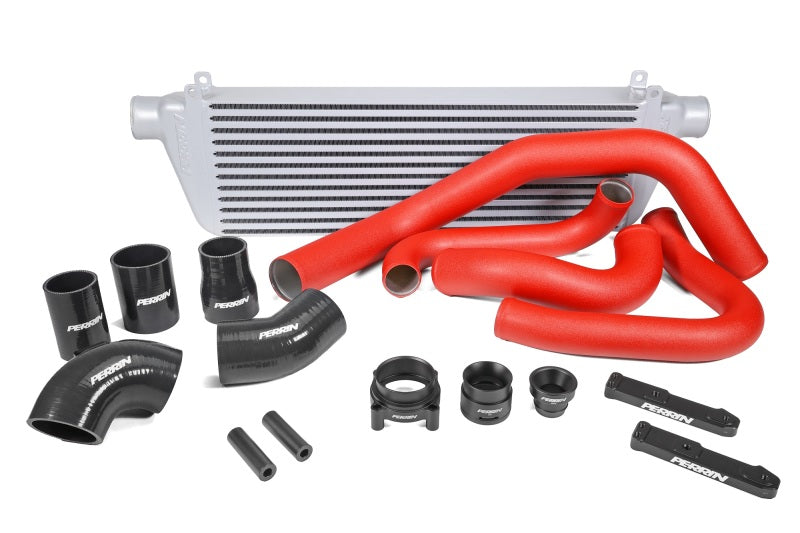 Perrin 22-23 Subaru WRX Front Mount Intercooler Kit (Red Tubes & Silver Core)-Intercoolers-Perrin Performance-PERPSP-ITR-441SL/RD-SMINKpower Performance Parts