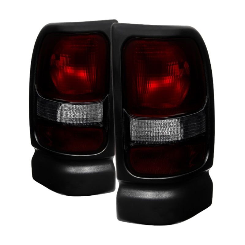 Xtune Dodge Ram 1500 94-01 (Not Sport Package) Tail Lights Red Smoked ALT-JH-DR94-OE-RSM-Tail Lights-SPYDER-SPY9029813-SMINKpower Performance Parts