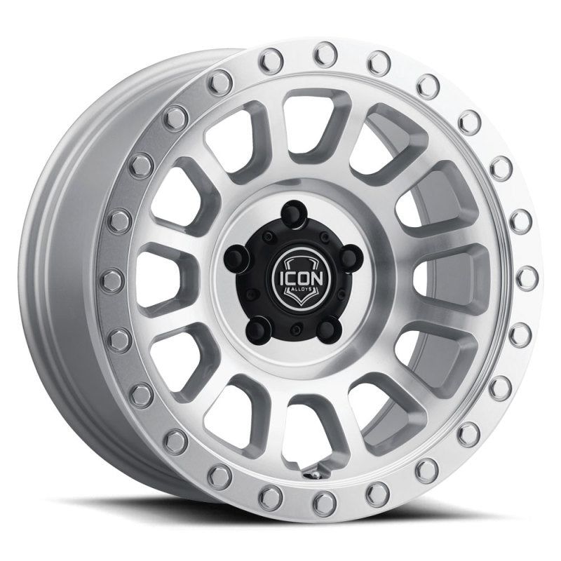 ICON Hulse 17 X 8.5 6 X 5.5 0mm Offset 4.75in BS Silver Machined-Wheels - Cast-ICON-ICO8017858347SM-SMINKpower Performance Parts