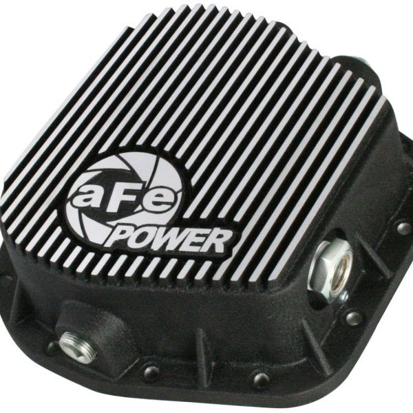 aFe Power Rear Differential Cover (Machined) 12 Bolt 9.75in 11-13 Ford F-150 EcoBoost V6 3.5L (TT)-Diff Covers-aFe-AFE46-70152-SMINKpower Performance Parts