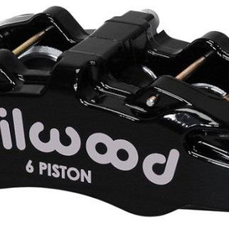 Wilwood Caliper-Forged Dynapro 6 5.25in Mount-R/H 1.62/1.38in/1.38in Pistons .38in Disc-Brake Calipers - Perf-Wilwood-WIL120-13430-BK-SMINKpower Performance Parts
