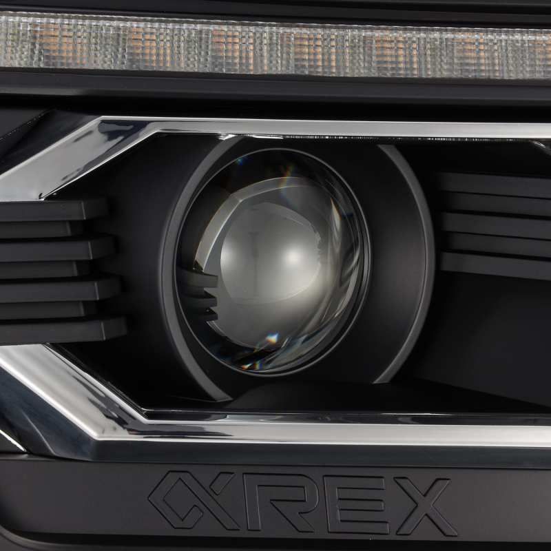 AlphaRex 12-15 Toyota Tacoma LUXX LED Projector Headlights Plank Style Black w/DRL-Headlights-AlphaRex-ARX880751-SMINKpower Performance Parts