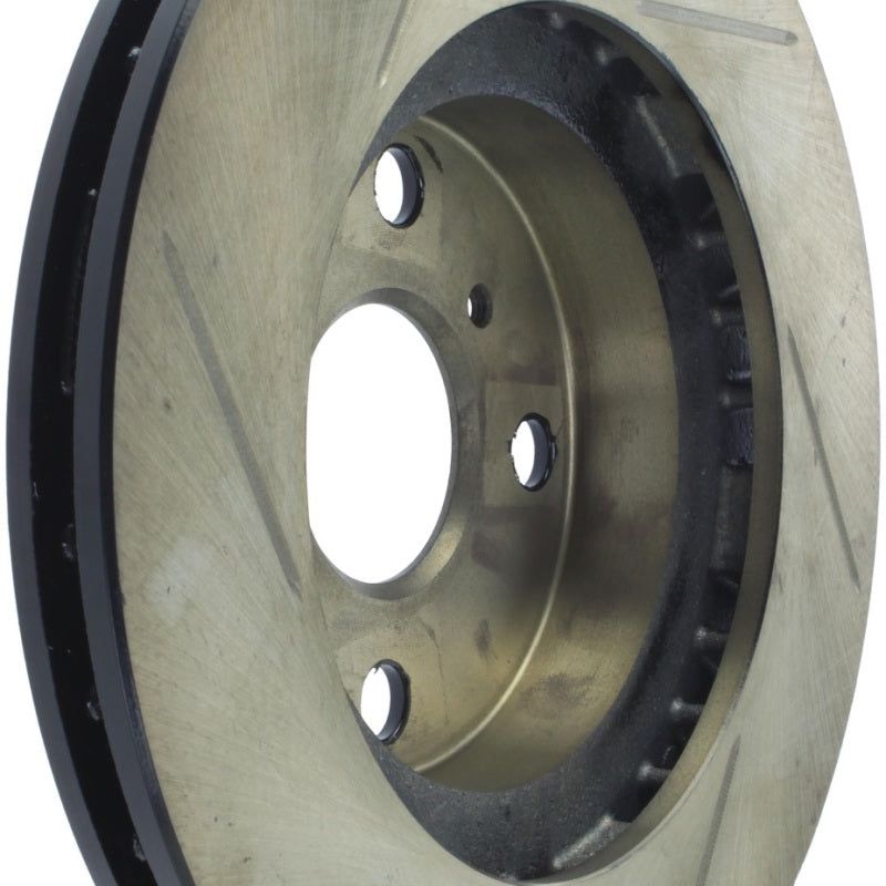 StopTech Power Slot 6/86-12/89 Toyota MR2 / 8/89-91 Corolla GTS Front Left SportStop Slotted Roto-Brake Rotors - Slotted-Stoptech-STO126.44047SL-SMINKpower Performance Parts