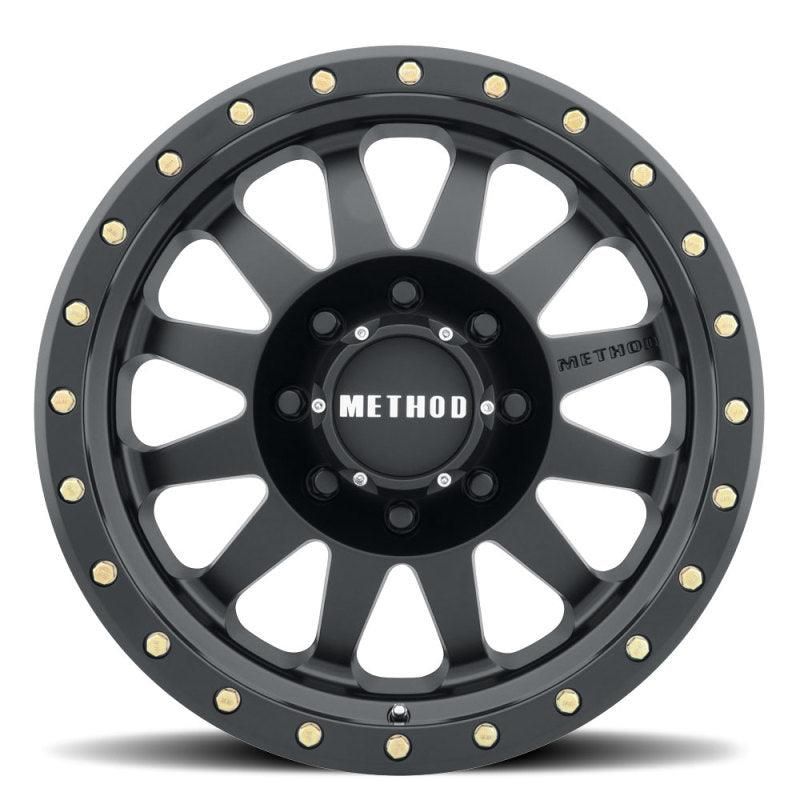 Method MR304 Double Standard 17x8.5 0mm Offset 8x6.5 130.81mm CB Matte Black Wheel - SMINKpower Performance Parts MRWMR30478580500 Method Wheels