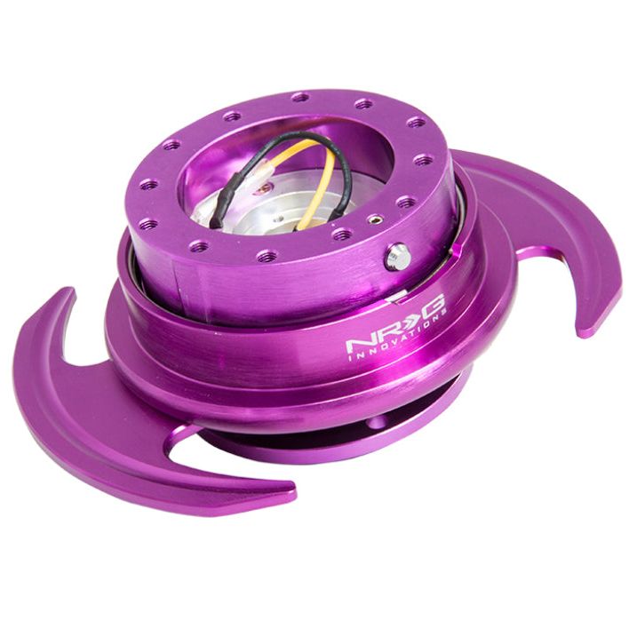 NRG Quick Release Kit Gen 3.0 - Purple Body / Purple Ring w/Handles-Quick Release Adapters-NRG-NRGSRK-650PP-SMINKpower Performance Parts