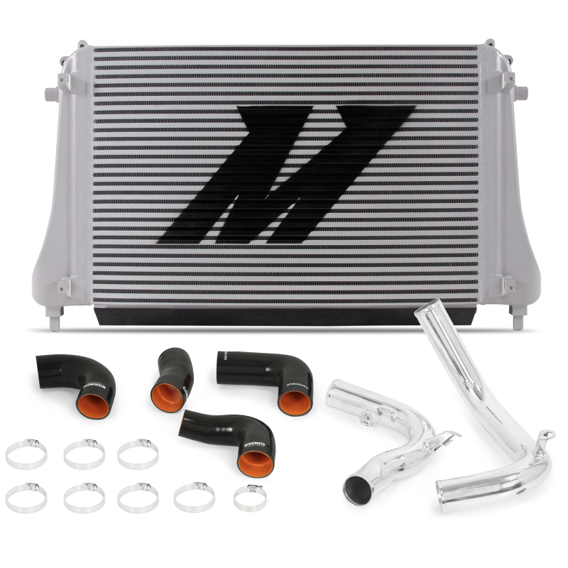 Mishimoto 2015+ VW MK7 Golf TSI / GTI / R Performance Intercooler Kit w/ Pipes (Polished)-Intercooler Kits-Mishimoto-MISMMINT-MK7-15KP-SMINKpower Performance Parts