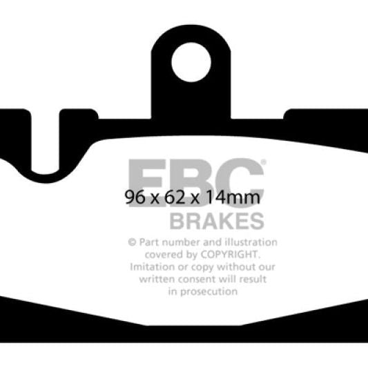 EBC 01-06 Lexus LS430 4.3 Yellowstuff Rear Brake Pads - SMINKpower Performance Parts EBCDP41397R EBC