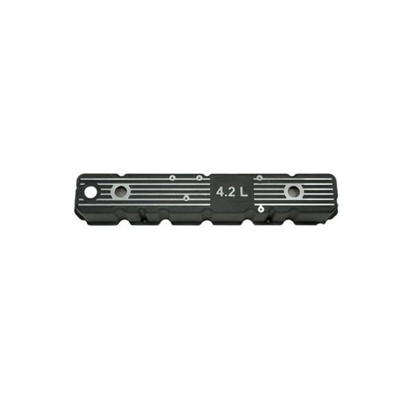 Omix Blk Alum Valve Cover 4.2L Logo 80-91 Jeep Models-Valve Covers-OMIX-OMI17401.08-SMINKpower Performance Parts
