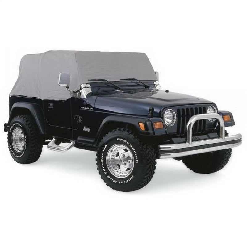 Rampage 1992-1995 Jeep Wrangler(YJ) Cab Cover With Door Flaps - Grey-Car Covers-Rampage-RAM1161-SMINKpower Performance Parts