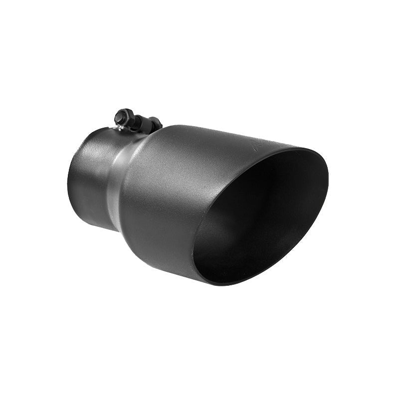 MBRP Universal Tip 4.5in OD 3in Inlet 8in Length Dual Walled Angled Exhaust Tip - Black-Tips-MBRP-MBRPT5151BLK-SMINKpower Performance Parts