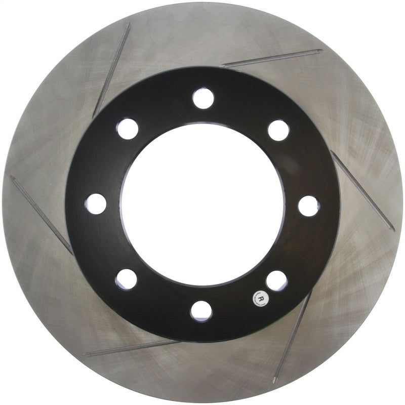 StopTech Power Slot 12-15 Ford F-250/F-350 Front Right Slotted Rotor-Brake Rotors - Slotted-Stoptech-STO126.65138SR-SMINKpower Performance Parts