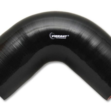Vibrant 4 Ply Reinforced Silicone Elbow Connector - 3.25in I.D. - 90 deg. Elbow (BLACK) - SMINKpower Performance Parts VIB2747 Vibrant