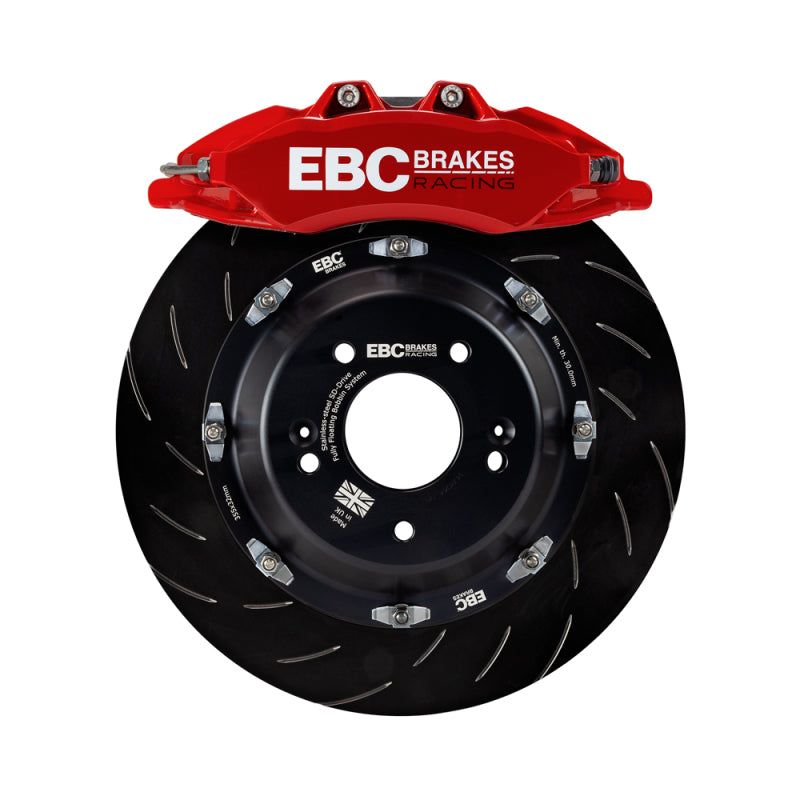EBC Racing 2023+ Nissan 400Z Red Apollo-6 Calipers 355mm Rotors Front Big Brake Kit-Big Brake Kits-EBC-EBCBBK044RED-1-SMINKpower Performance Parts