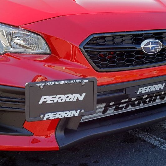 Perrin 2018+ Subaru WRX/STI w/ FMIC License Plate Holder-License Plate Relocation-Perrin Performance-PERPSP-BDY-205F-SMINKpower Performance Parts