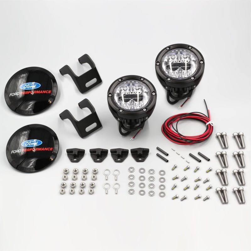 Ford Racing 2021+ Ford Bronco Mirror Mounted 4in Rigid LED Lights Kit - SMINKpower Performance Parts FRPM-15200K-BML Ford Racing