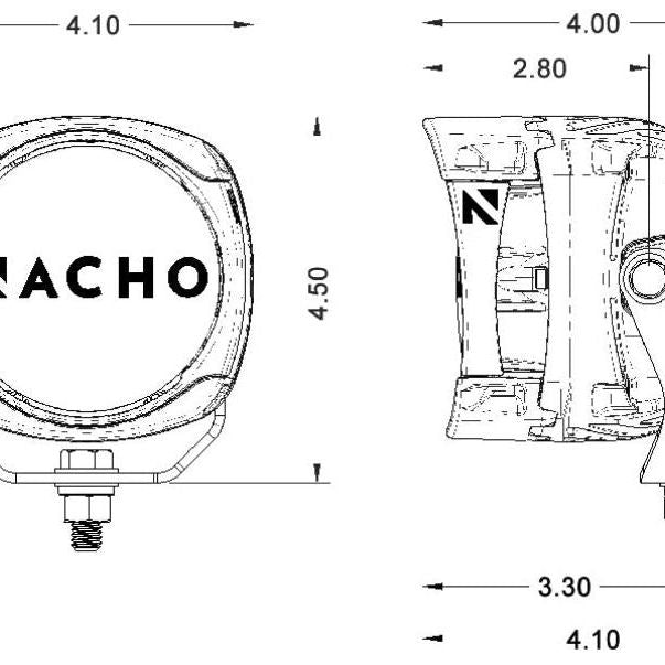 ARB NACHO Quatro Spot 4in. Offroad LED Light - Pair-Driving Lights-ARB-ARBPM431-SMINKpower Performance Parts