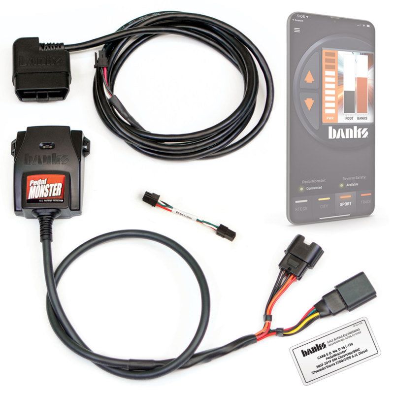 Banks Power Pedal Monster Throttle Sensitivity Booster (Standalone) - 07.5-19 GM 2500/3500-Throttle Controllers-Banks Power-GBE64320-C-SMINKpower Performance Parts