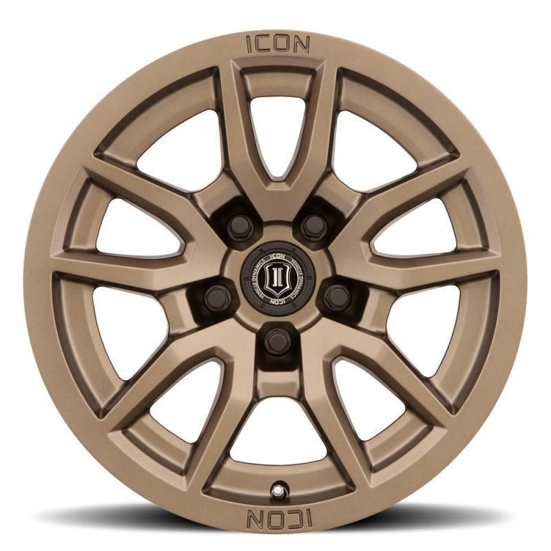 ICON Vector 5 17x8.5 5x150 25mm Offset 5.75in BS 110.1mm Bore Bronze Wheel - SMINKpower Performance Parts ICO2617855557BR ICON