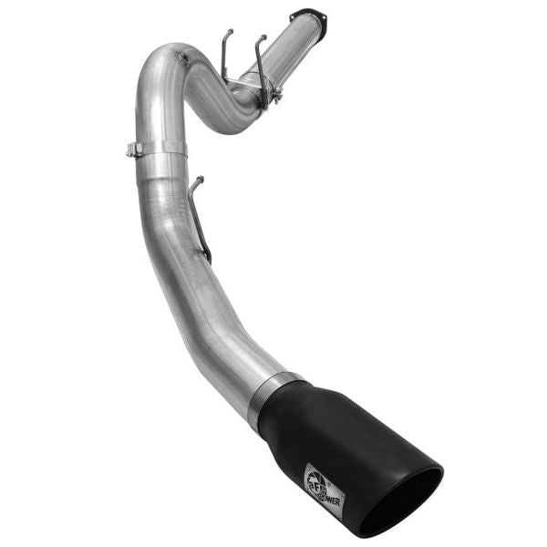 aFe MACHForce XP Exhaust 5in DPF-Back Stainless Steel Exht 2015 Ford Turbo Diesel V8 6.7L Black Tip - SMINKpower Performance Parts AFE49-43064-B aFe
