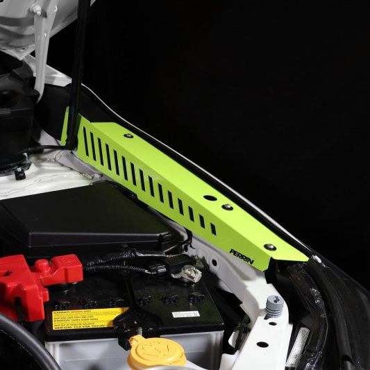 Perrin 22-23 Subaru WRX Fender Shroud Set - Neon Yellow - SMINKpower Performance Parts PERPSP-ENG-551NY Perrin Performance