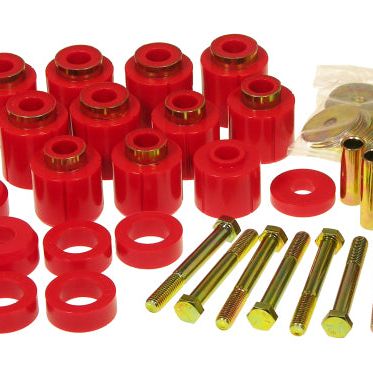 Prothane 87-96 Jeep YJ 1in Lift Body Mount Kit - Red - SMINKpower Performance Parts PRO1-113 Prothane