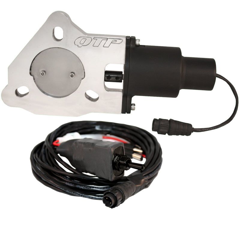QTP 2.5in Bolt-On QTEC Electric Cutout Valve - Single-Exhaust Cutouts-QTP-QTPQTEC25-SMINKpower Performance Parts