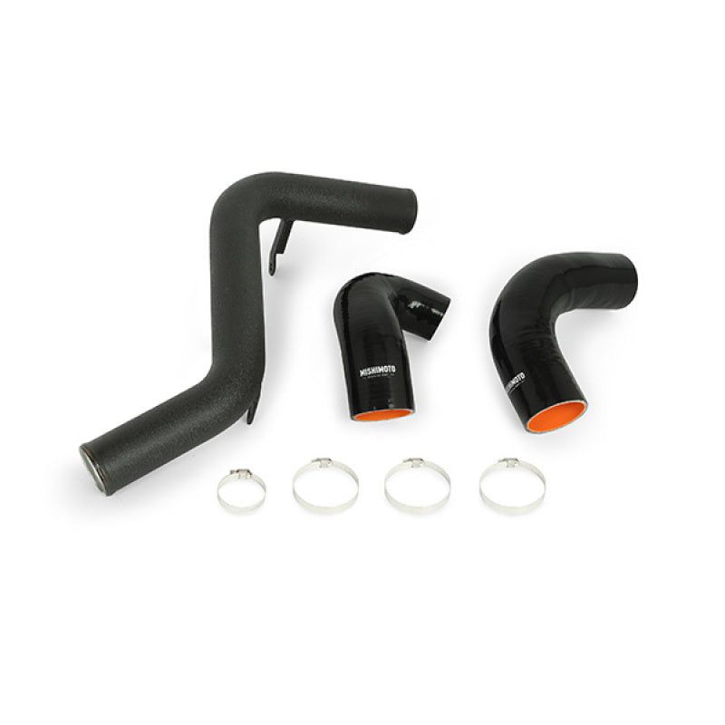 Mishimoto 2013+ Ford Focus ST Hot Side Intercooler Pipe Kit - Wrinkle Black-Intercooler Pipe Kits-Mishimoto-MISMMICP-FOST-13HWBK-SMINKpower Performance Parts