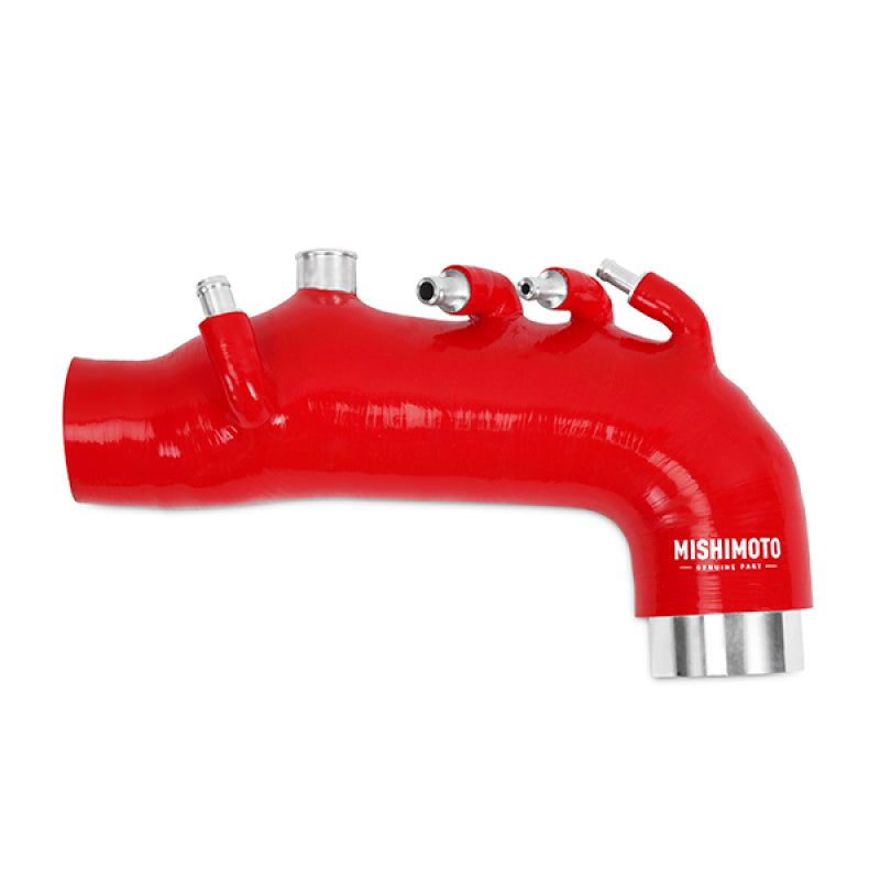 Mishimoto 08 Subaru WRX Red Silicone Induction Hose-Air Intake Components-Mishimoto-MISMMHOSE-SUB-08IHRD-SMINKpower Performance Parts