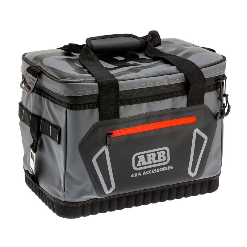 ARB Cooler Bag Charcoal w/ Red Highlights 15in L x 11in W x 9in H Holds 22 Cans - SMINKpower Performance Parts ARB10100376 ARB