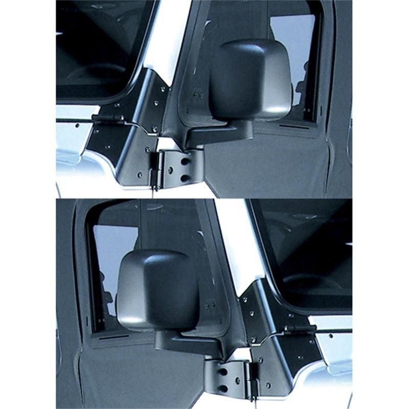 Omix Door Mirror Kit Black- 87-06 Jeep Wrangler - SMINKpower Performance Parts OMI11002.09 OMIX